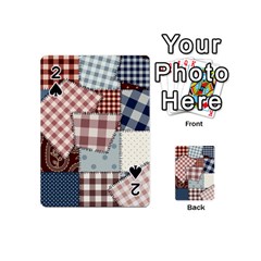 Cloth Patches Texture Macro, Patches Of Cloth Playing Cards 54 Designs (mini)