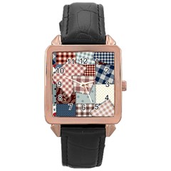 Cloth Patches Texture Macro, Patches Of Cloth Rose Gold Leather Watch  by kyorashop23