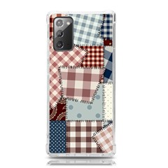 Cloth Patches Texture Macro, Patches Of Cloth Samsung Galaxy Note 20 Tpu Uv Case by kyorashop23