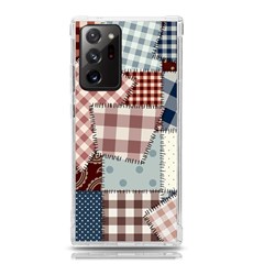 Cloth Patches Texture Macro, Patches Of Cloth Samsung Galaxy Note 20 Ultra Tpu Uv Case by kyorashop23