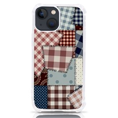 Cloth Patches Texture Macro, Patches Of Cloth Iphone 13 Mini Tpu Uv Print Case by kyorashop23