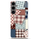 Cloth Patches Texture Macro, Patches Of Cloth Samsung Galaxy S24 Ultra 6.9 Inch TPU UV Case Front