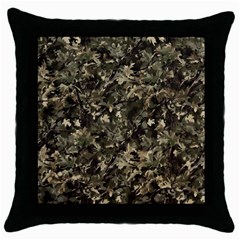 Camouflage Army Survival Uniform Throw Pillow Case (black)