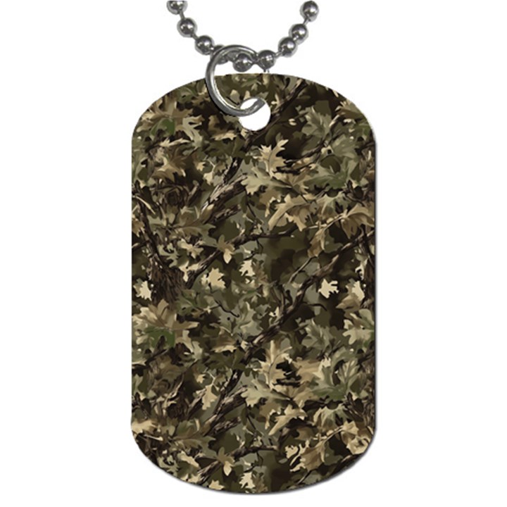 Camouflage Army Survival Uniform Dog Tag (One Side)