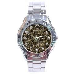 Camouflage Army Survival Uniform Stainless Steel Analogue Watch