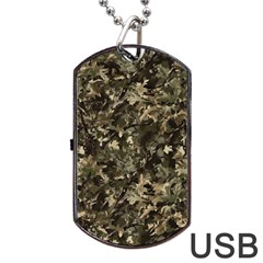 Camouflage Army Survival Uniform Dog Tag Usb Flash (two Sides) by Posterlux