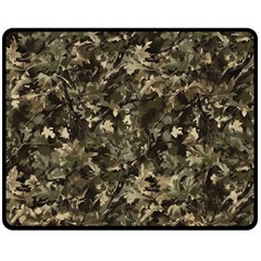 Camouflage Army Survival Uniform Two Sides Fleece Blanket (medium) by Posterlux