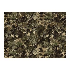 Camouflage Army Survival Uniform Two Sides Premium Plush Fleece Blanket (mini) by Posterlux