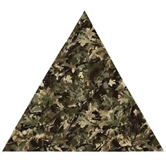 Camouflage Army Survival Uniform Wooden Puzzle Triangle by Posterlux