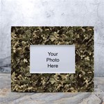 Camouflage Army Survival Uniform White Tabletop Photo Frame 4 x6  Front