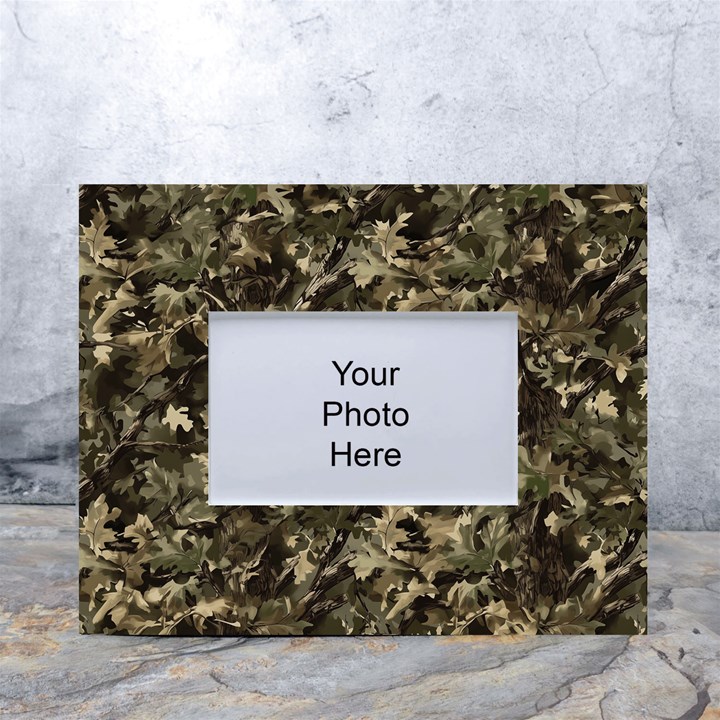 Camouflage Army Survival Uniform White Tabletop Photo Frame 4 x6 