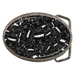 Cryptic Creature Pattern Belt Buckles Front