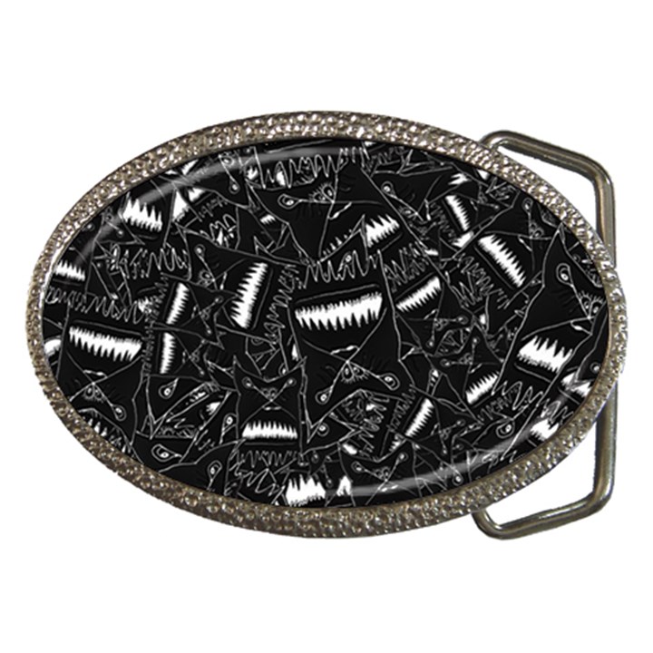 Cryptic Creature Pattern Belt Buckles