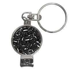 Cryptic Creature Pattern Nail Clippers Key Chain by dflcprintsclothing