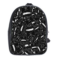 Cryptic Creature Pattern School Bag (large) by dflcprintsclothing