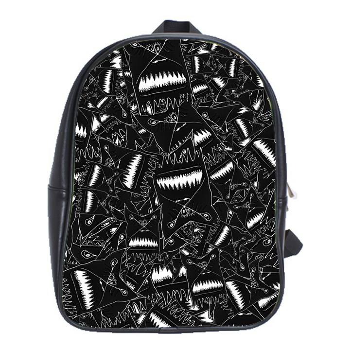 Cryptic Creature Pattern School Bag (Large)