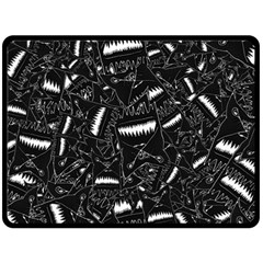 Cryptic Creature Pattern Fleece Blanket (large) by dflcprintsclothing