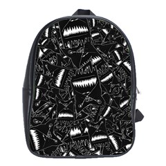 Cryptic Creature Pattern School Bag (xl) by dflcprintsclothing