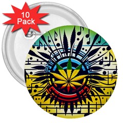 River Roots 3  Buttons (10 Pack)  by RiverRootz