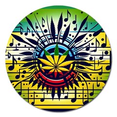 River Roots Magnet 5  (round) by RiverRootz