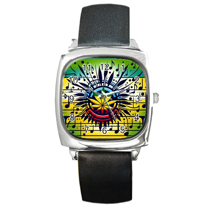 River Roots Square Metal Watch