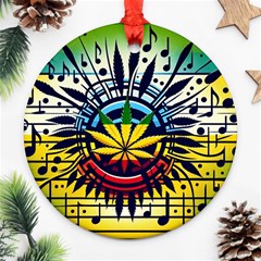 River Roots Round Ornament (two Sides)