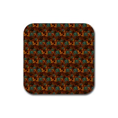 Blue Bloom Bouquet Rubber Coaster (square) by GeekLover