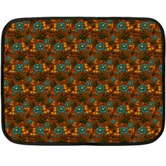 Blue Bloom Bouquet Fleece Blanket (mini) by GeekLover