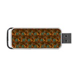 Blue Bloom Bouquet Portable USB Flash (Two Sides) Front