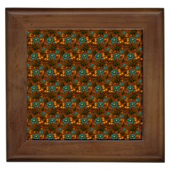 Blue Bloom Bouquet Framed Tile by GeekLover