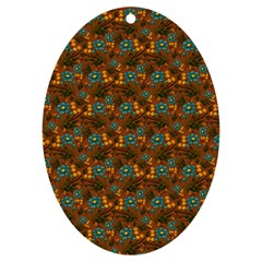 Blue Bloom Bouquet Uv Print Acrylic Ornament Oval by GeekLover