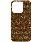 Blue Bloom Bouquet iPhone 15 Pro Black UV Print PC Hardshell Case Front