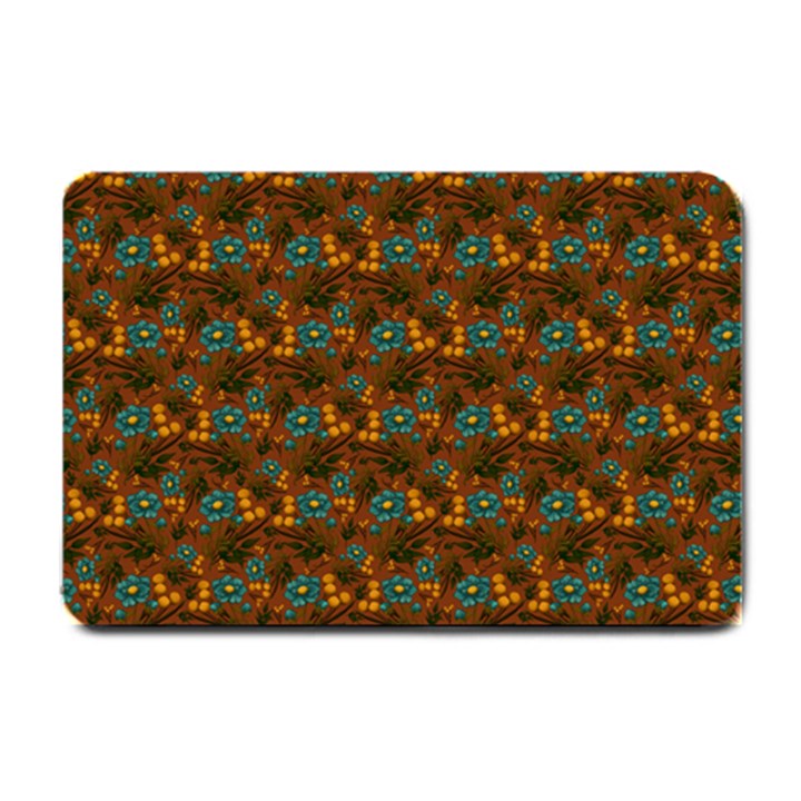 Blue Bloom Bouquet Small Doormat