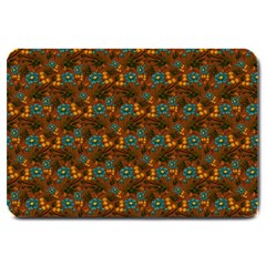 Blue Bloom Bouquet Large Doormat by GeekLover