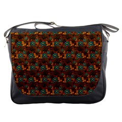 Blue Bloom Bouquet Messenger Bag by GeekLover