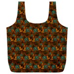 Blue Bloom Bouquet Full Print Recycle Bag (XL) Back