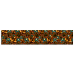 Blue Bloom Bouquet Small Premium Plush Fleece Scarf