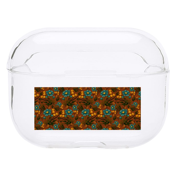 Blue Bloom Bouquet Hard PC AirPods Pro Case