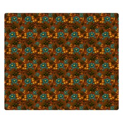 Blue Bloom Bouquet Premium Plush Fleece Blanket (small) by GeekLover