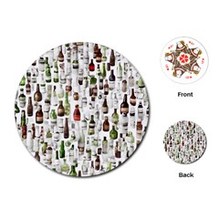 Bottle Chic Print Patterns Playing Cards Single Design (round)