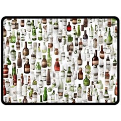 Bottle Chic Print Patterns Two Sides Fleece Blanket (large) by BellaVistaTshirt02