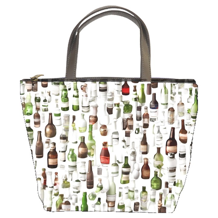 Bottle Chic Print Patterns Bucket Bag