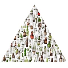 Bottle Chic Print Patterns Wooden Puzzle Triangle