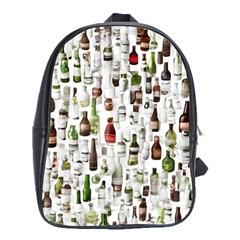 Bottle Chic Print Patterns School Bag (xl) by BellaVistaTshirt02