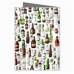 Bottle Chic Print Patterns Greeting Card Right