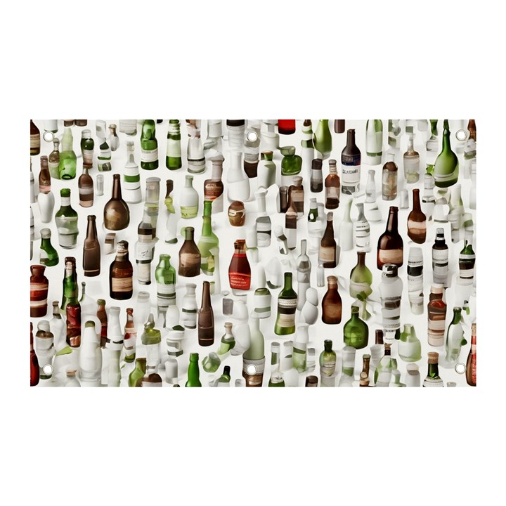 Bottle Chic Print Patterns Banner and Sign 5  x 3 