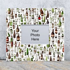 Bottle Chic Print Patterns White Wall Photo Frame 5  X 7  by BellaVistaTshirt02