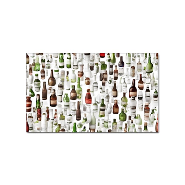 Bottle Chic Print Patterns Sticker Rectangular (10 pack)