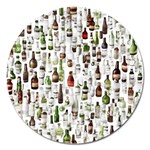 Bottle Chic Print Patterns Magnet 5  (Round) Front