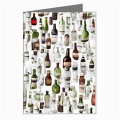 Bottle Chic Print Patterns Greeting Card by BellaVistaTshirt02